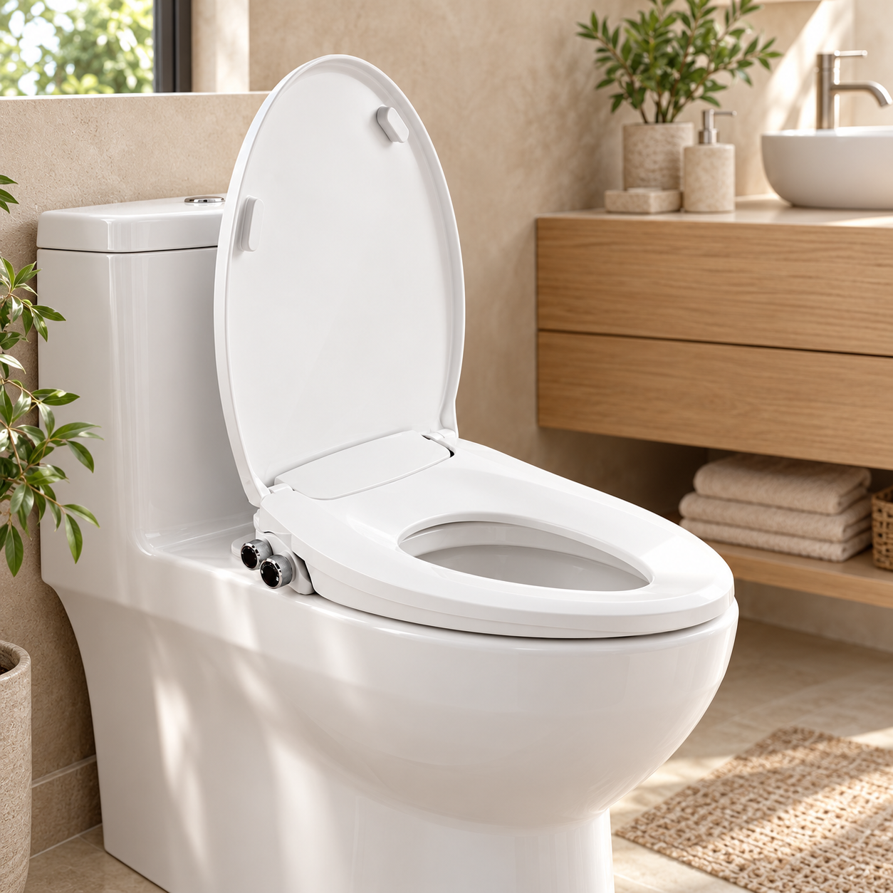 A cleaner routine, built into the seat.