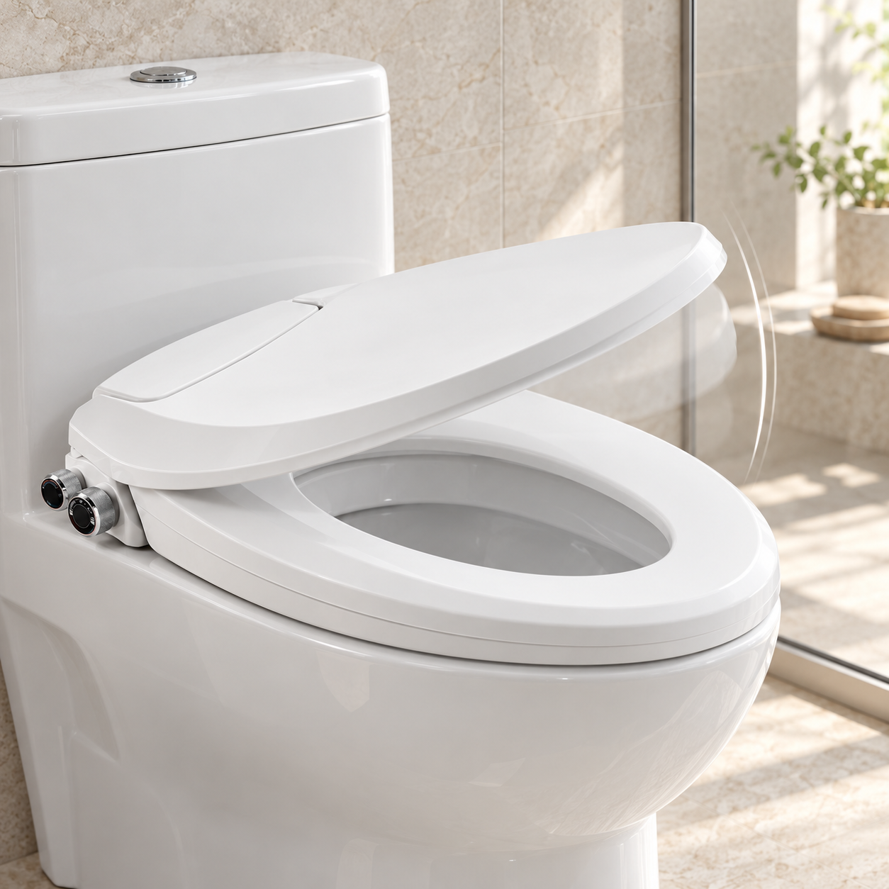 Soft-close comfort. Easier cleaning.